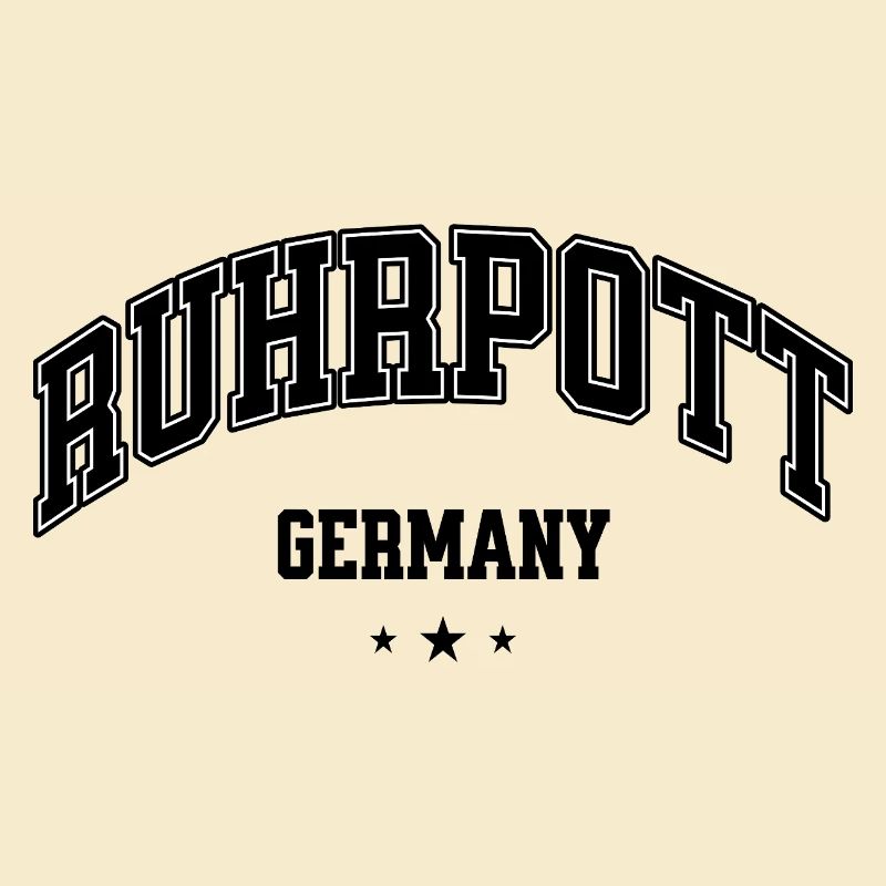 Ruhpott Heimat Germany Lettering