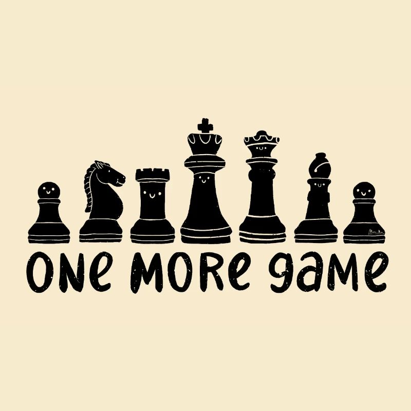 Chess Knight Motif – One More Game