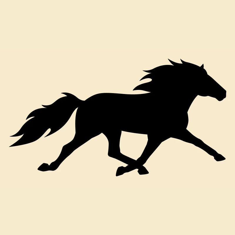 Cheval islandais dans le pass de course