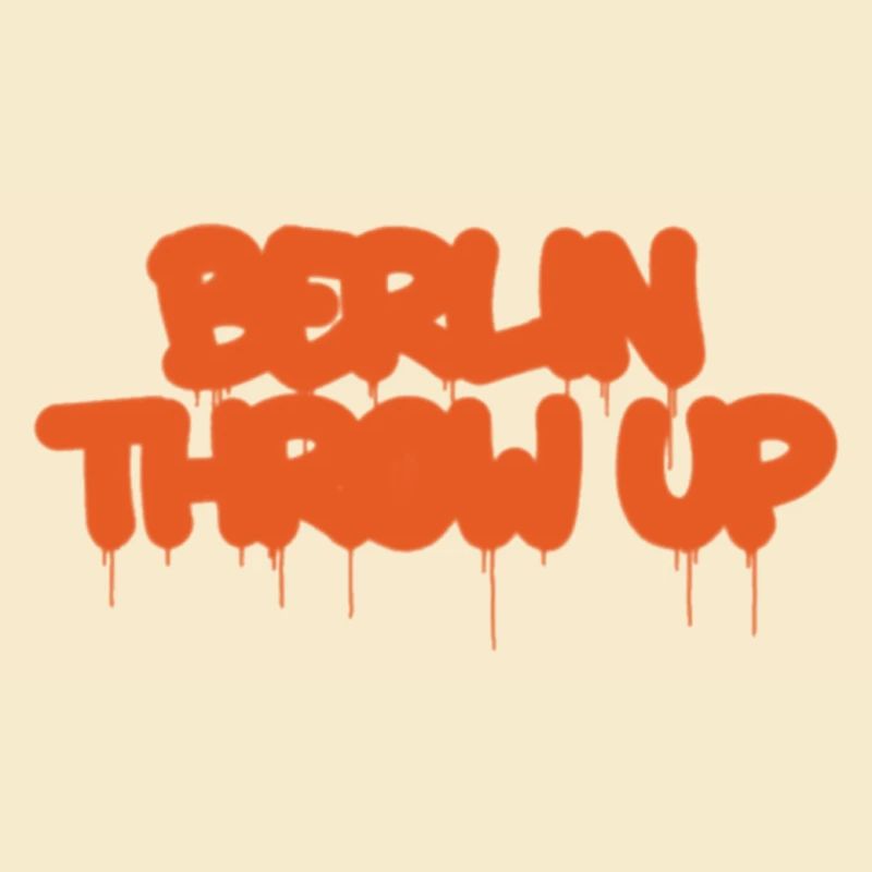 Orangene Graffiti Berlin