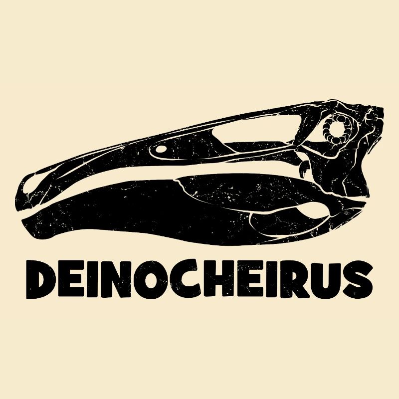 Fossile du crâne de Deinocheirus