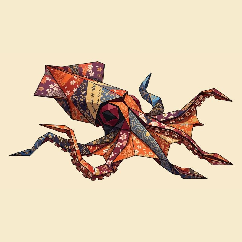 Origami-Krabben-Patchwork