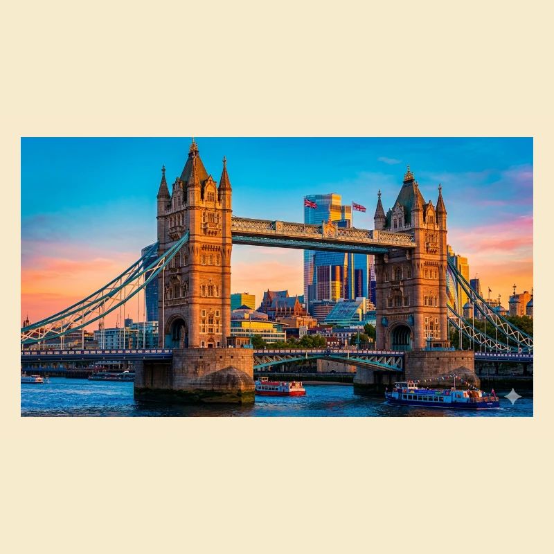 Tower Bridge Sunset Print