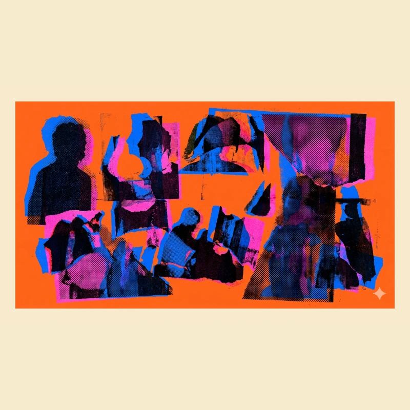 Collage Pop Silhouetten