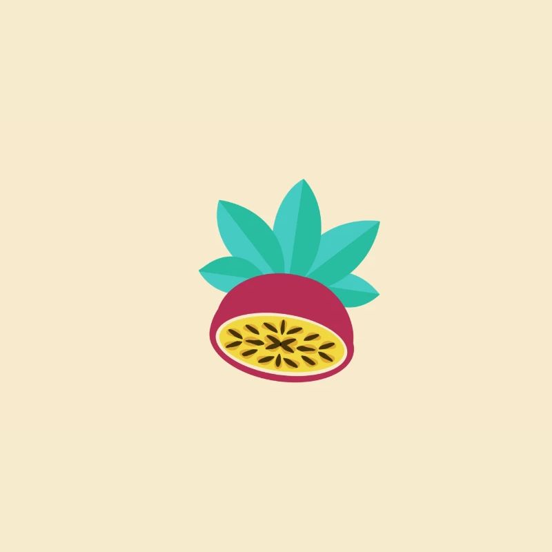 Illustration de fruit de la passion – Motif de fruit d’été