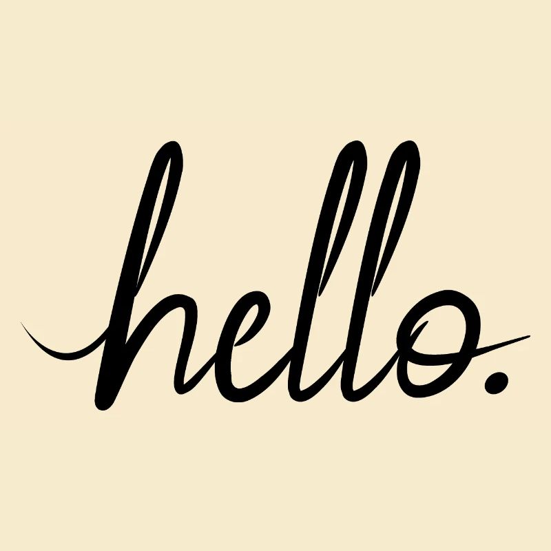 Bonjour déclaration de salutation police de motivation amicale