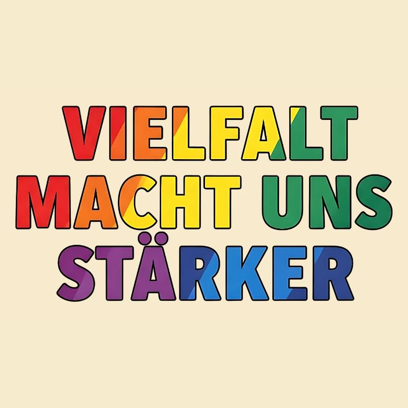 La diversité nous rend plus forts – Regenbogen Design