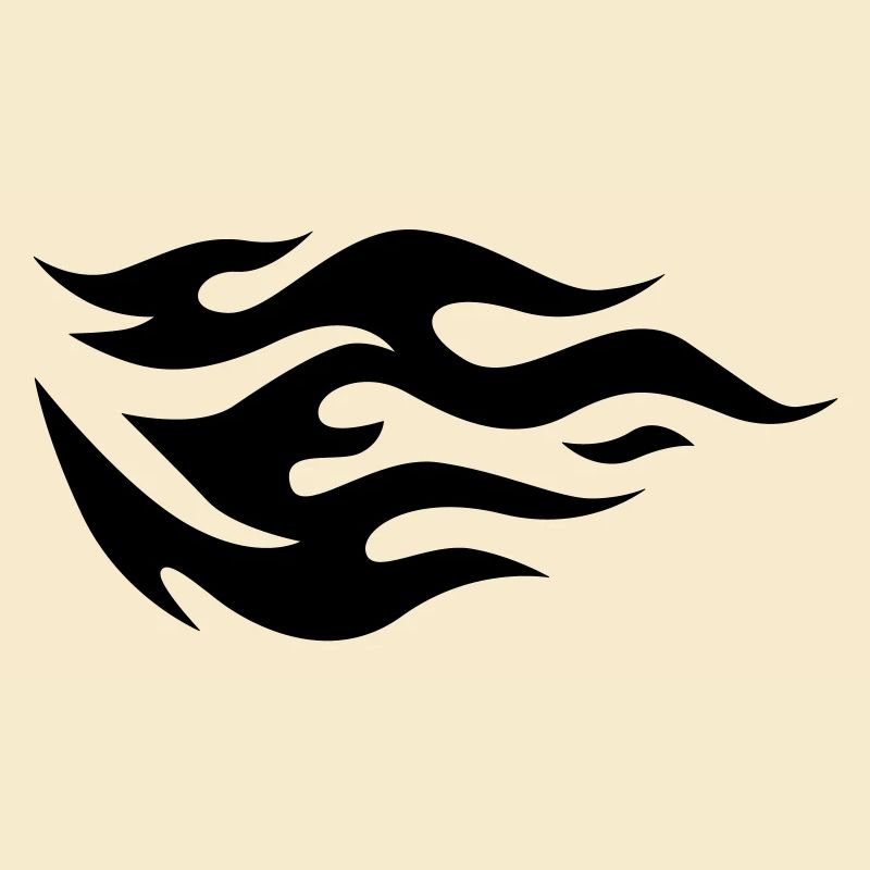 Flames of a fire