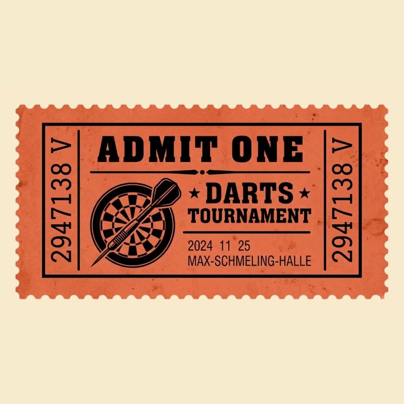 Darts Turnier Ticket 2024