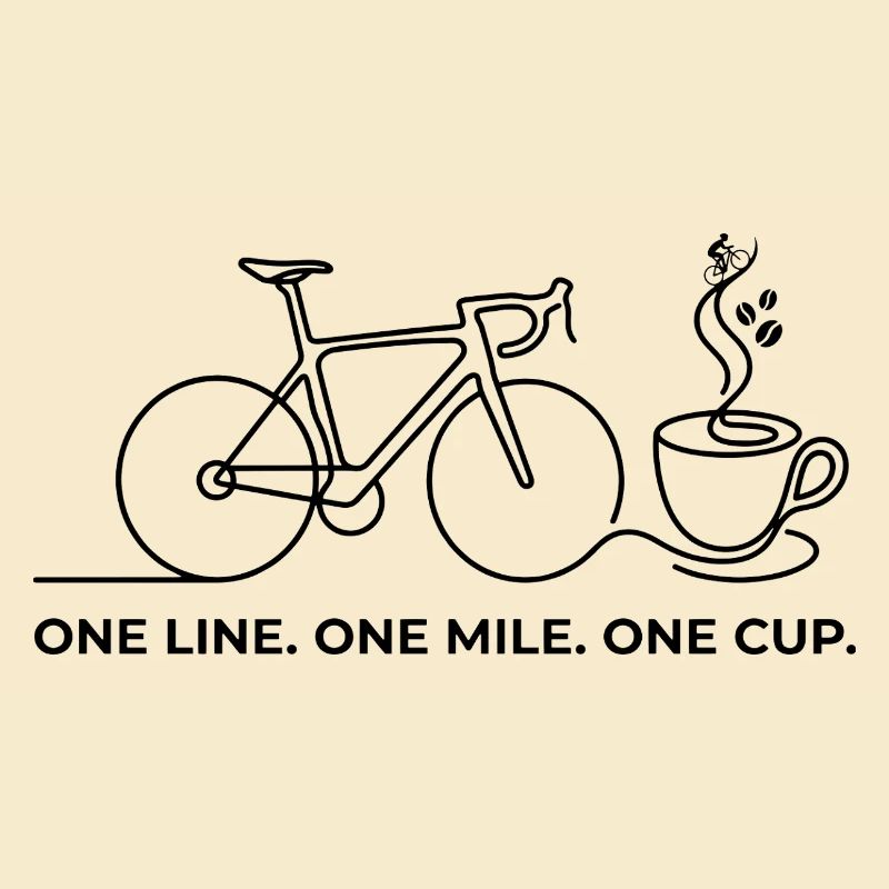 Minimalist Bicycle Silhouette