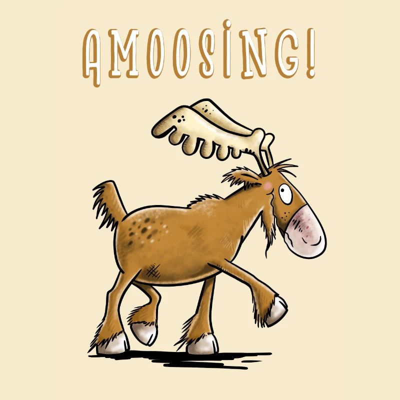Amoosing Elch I Comic I Fun Geschenk I Elche