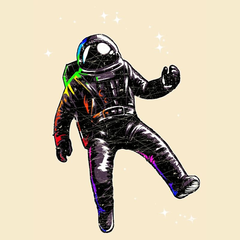 L'astronaute flotte dans l'espace