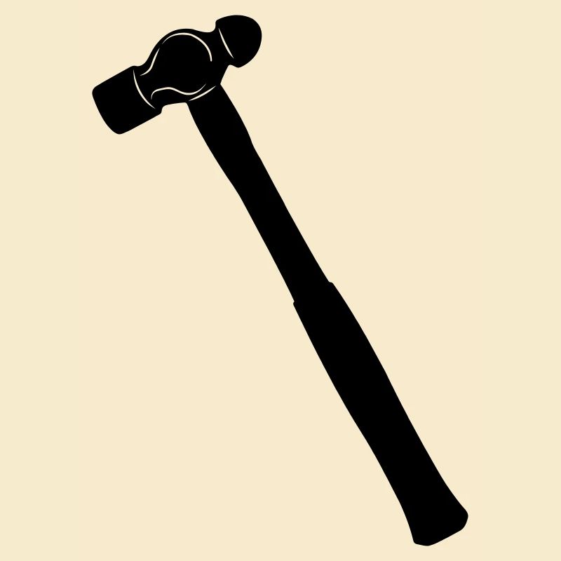 Kugelhammer oder Dellhammer Schattenbild