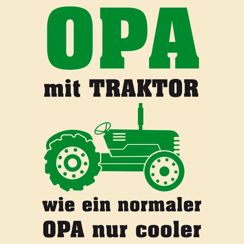 Opa mit Traktor
