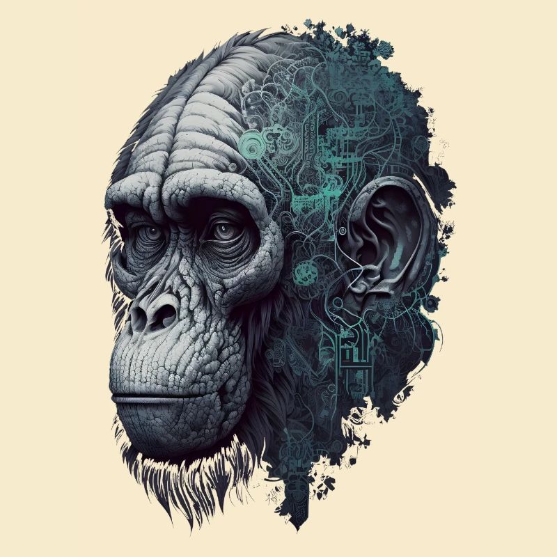 AI-controlled monkey