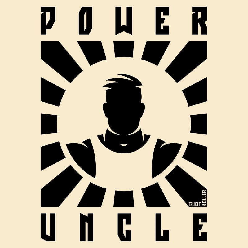 Oncle de puissance (Rayons / Noir)