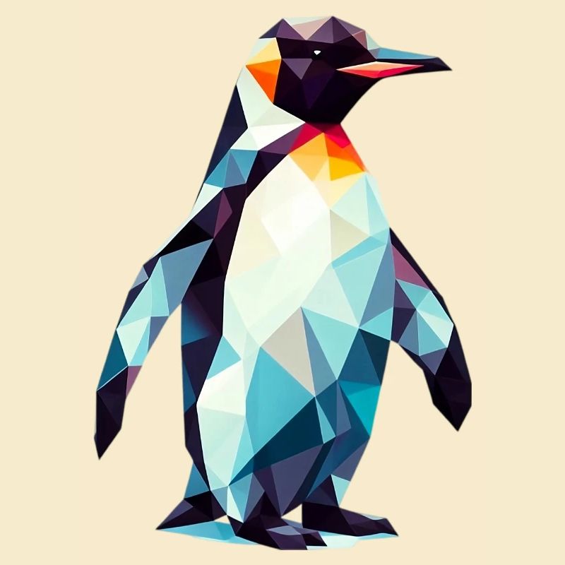 Polygonaler Pinguin