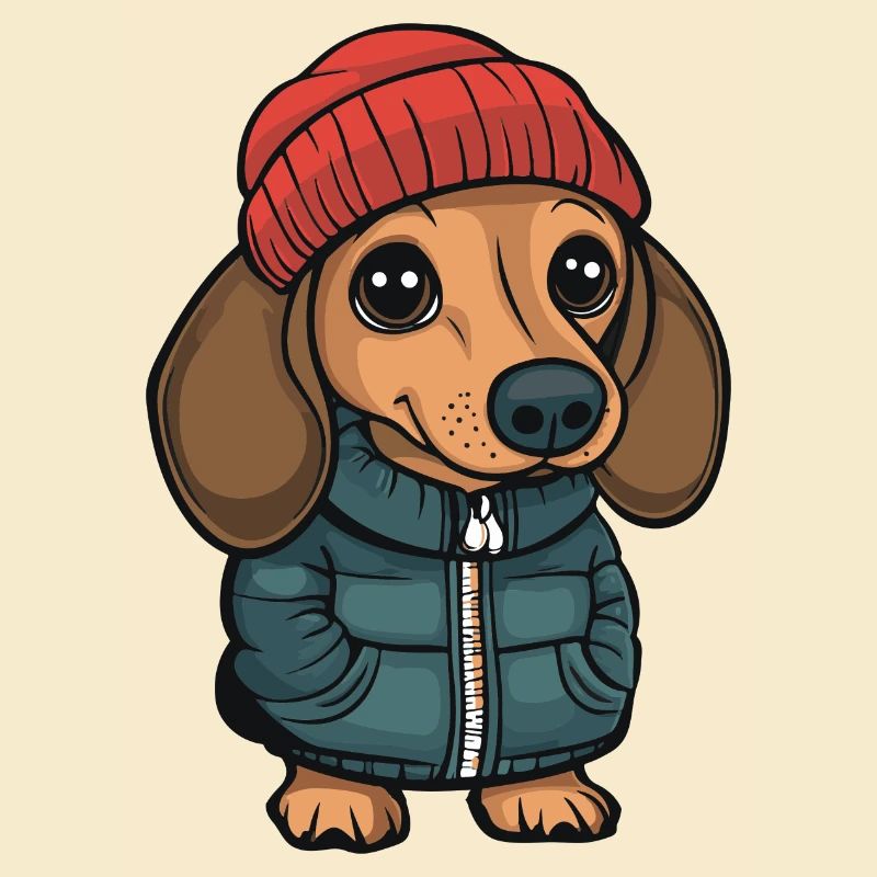 Dackel teckel dessin animé