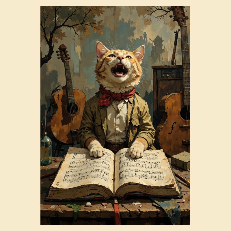 Singende Katze