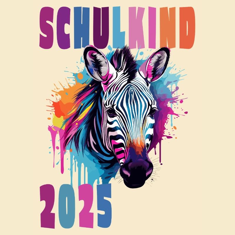 Schulkind 2025 - Einschulung - Wildtier - Zebra