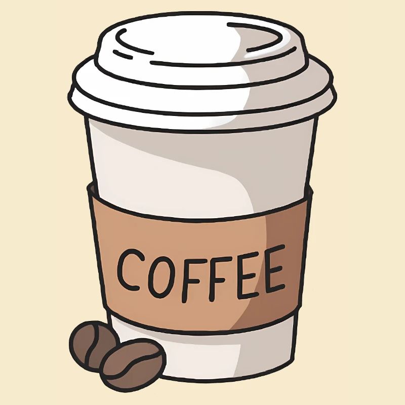 Coffee Cup Simple Caffeine Lover