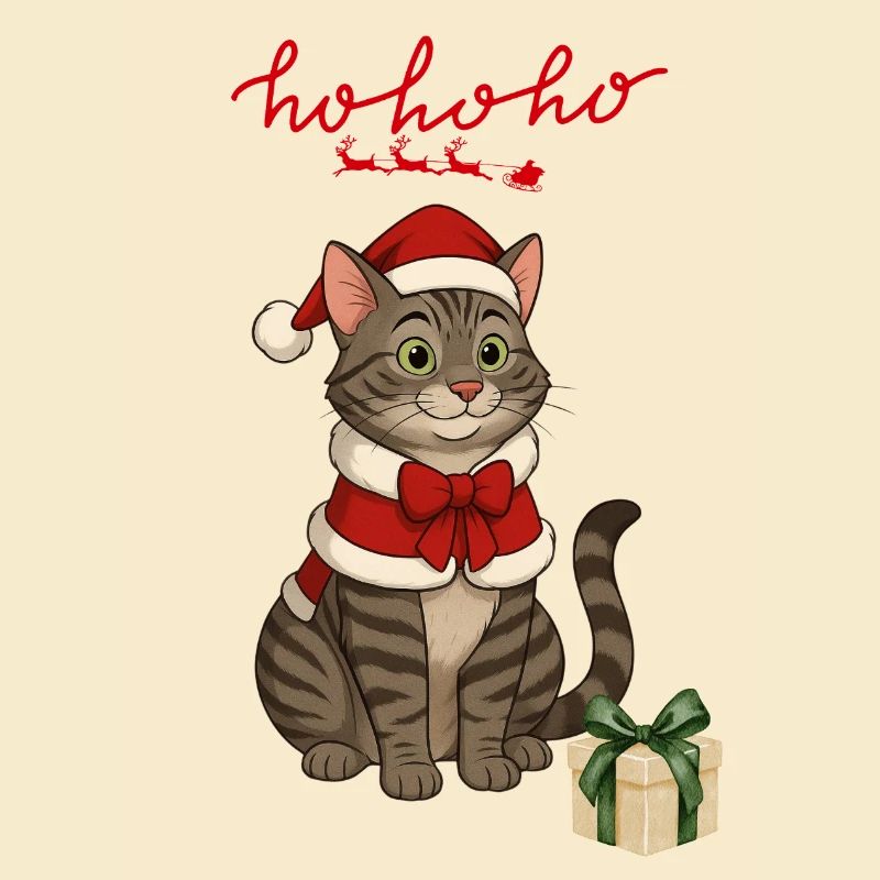 HoHoho, chat gris