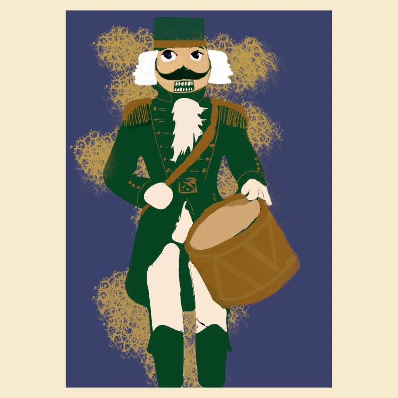 Old Green Parade Drum