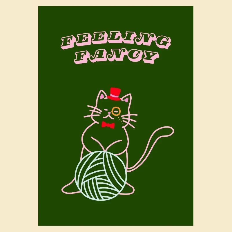 Chat qui se sent chic
