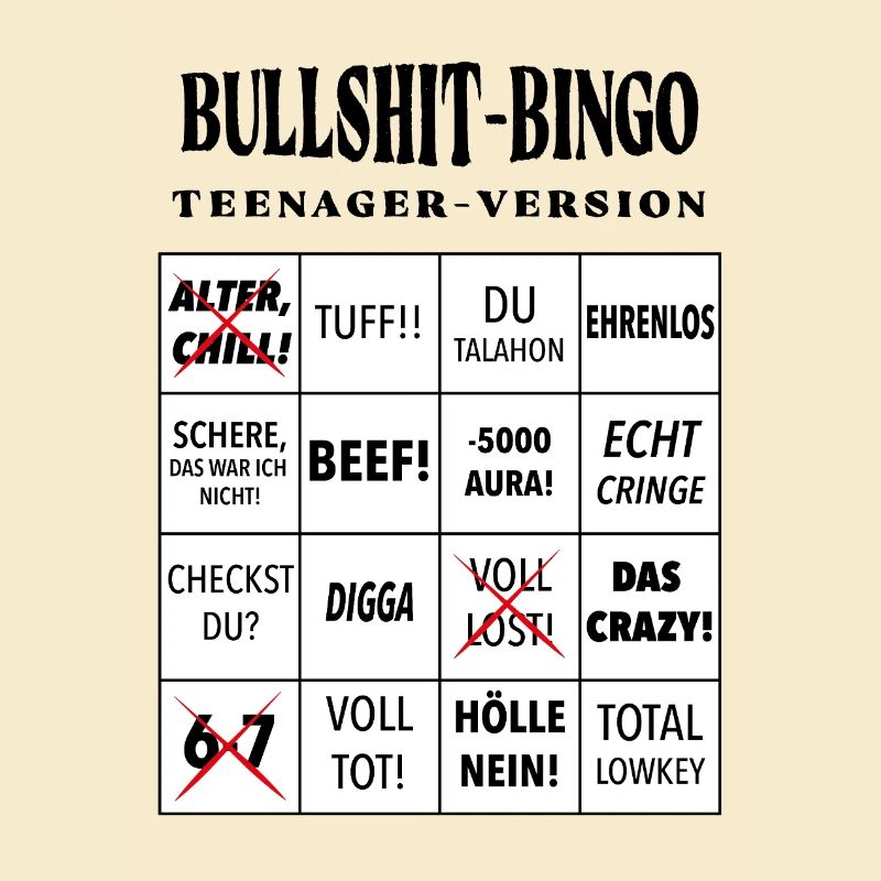 Bingo à la connerie – Version ado