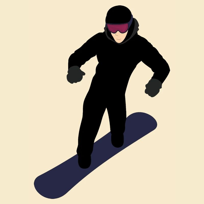 Snowboardeur dynamique