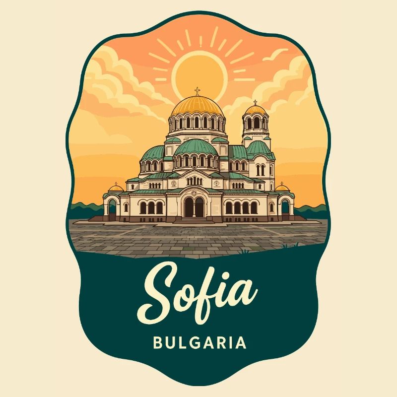 Insigne vintage de Sofia Alexandre Nevski