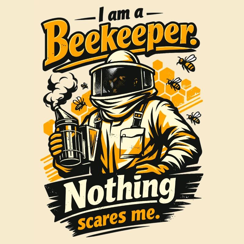 Beekeeper Gift: I am a Beekeeper Nothing scares me