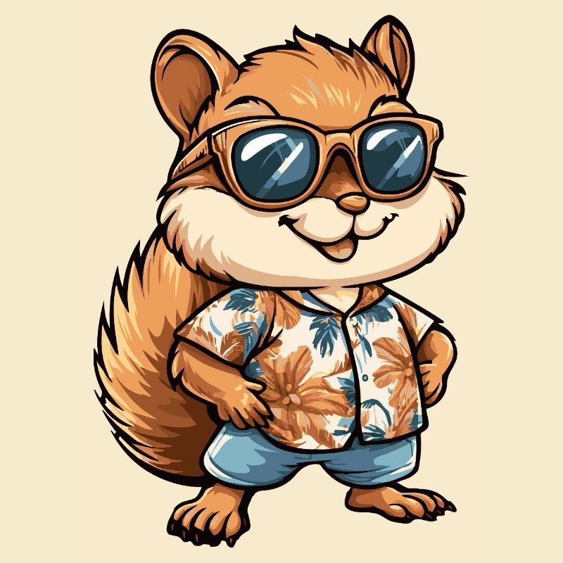 Vacances de bandes dessinées Squirrel