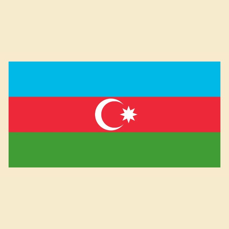 Autocollant drapeau de l'Azerbaïdjan Aufkleber Azerbaïdjan