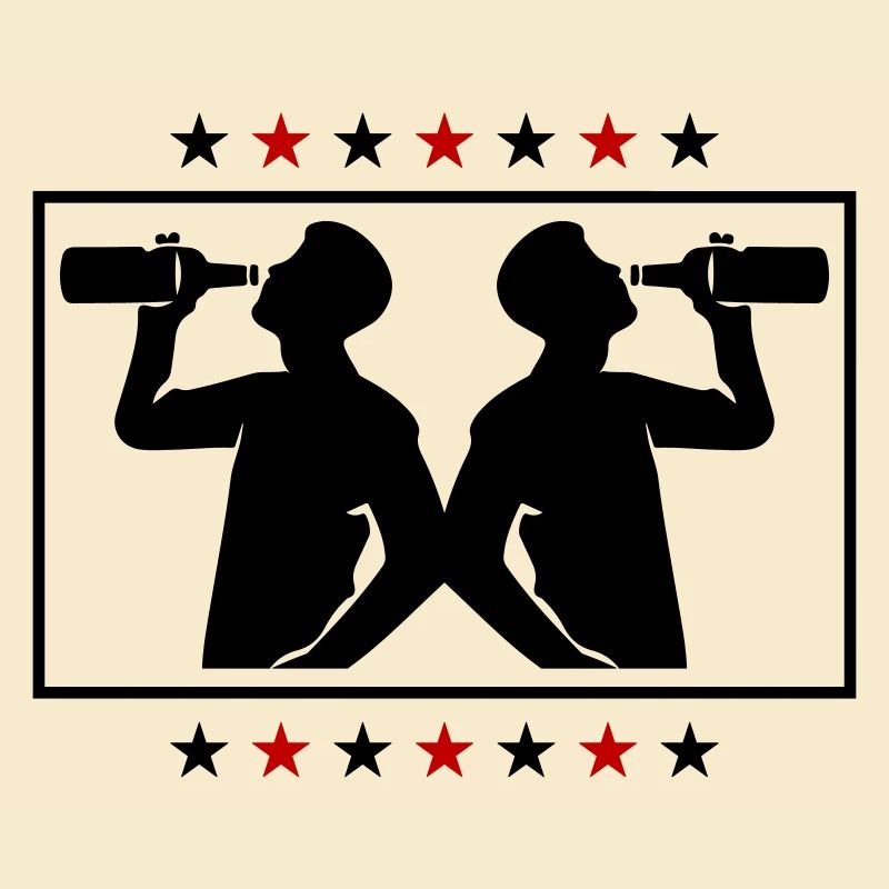 Trinker Bier Silhouette