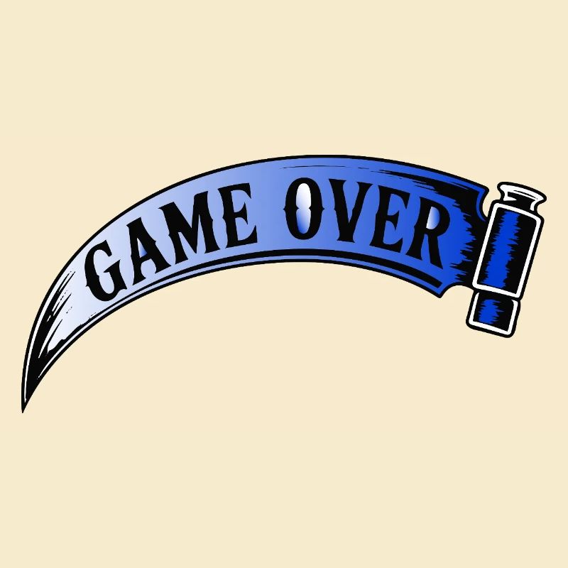 Game Over Bannière Retro Arcade