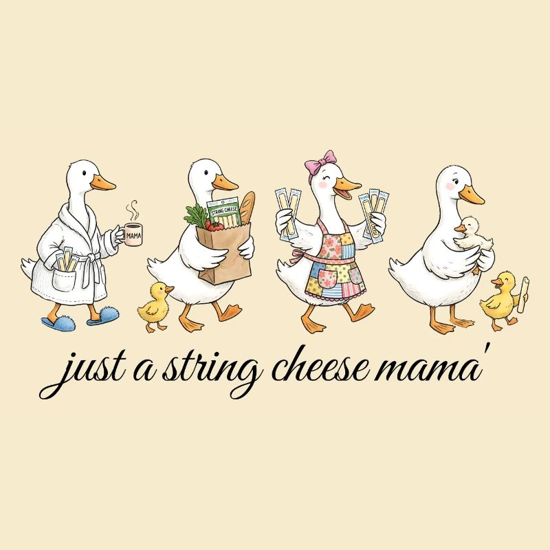 Funny Mama Goose Shirt – String Cheese Mom Gift