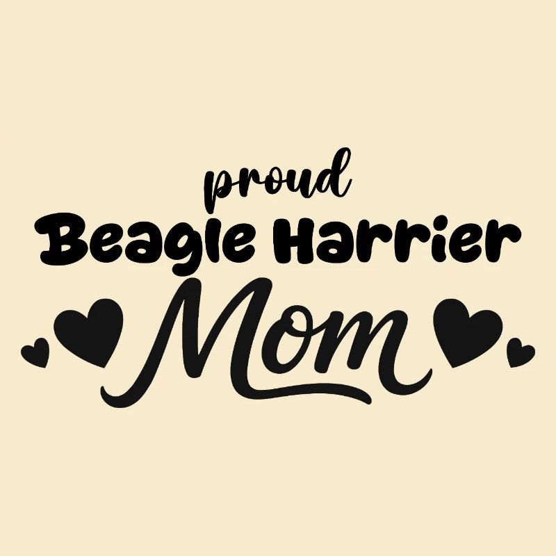 Stolze Beagle Harrier Mutter, Beagle-harrier