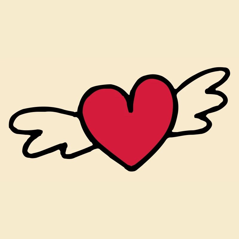 flying heart love gift