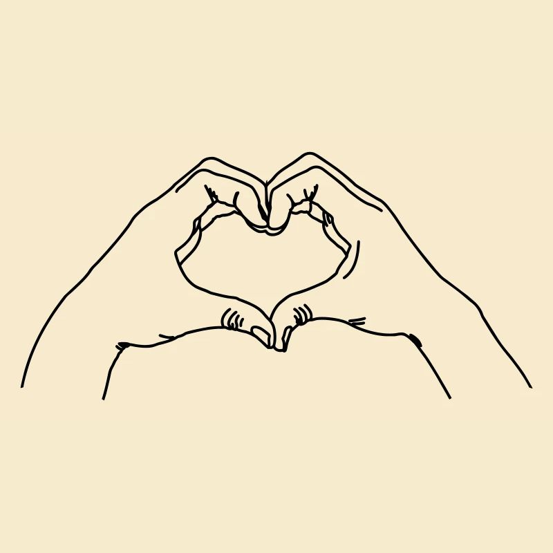 Geste de la main AMOUR