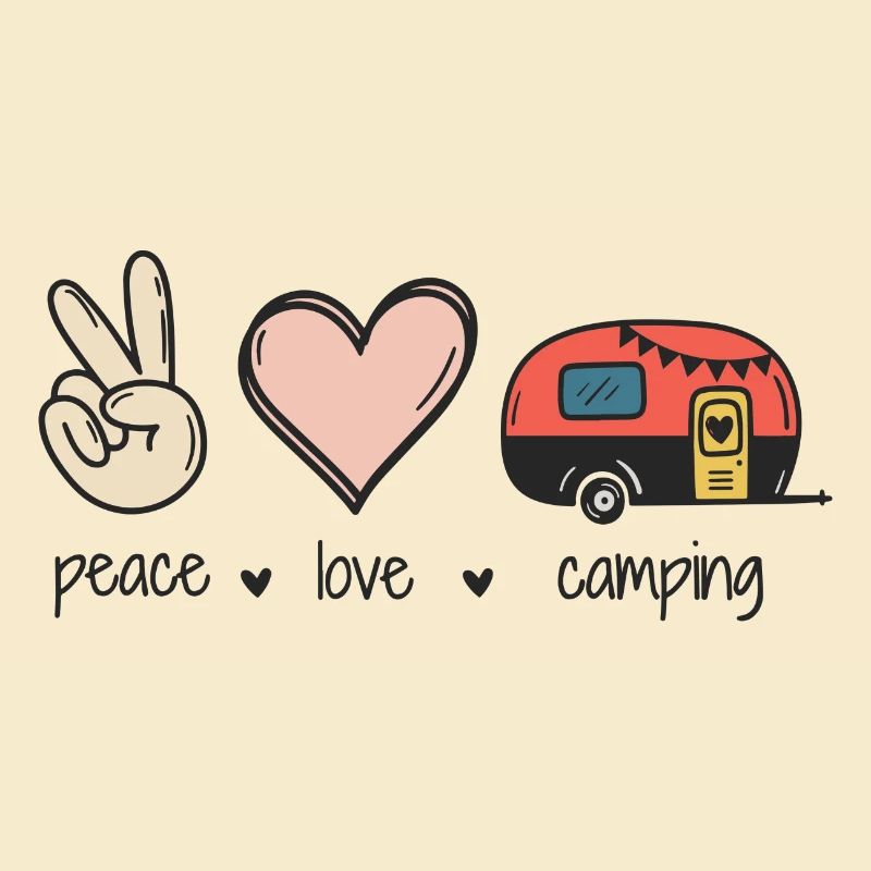 Frieden Liebe Camping
