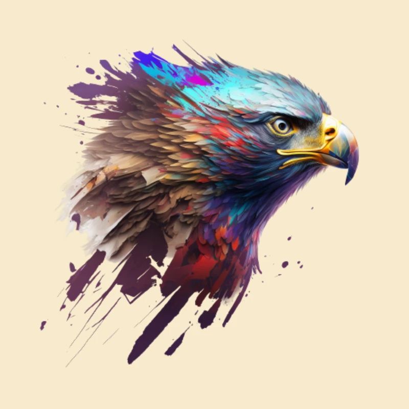 Mächtiger Adler: Ein modernes Ölbild