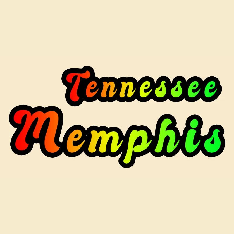 Memphis Tennessee rainbow design
