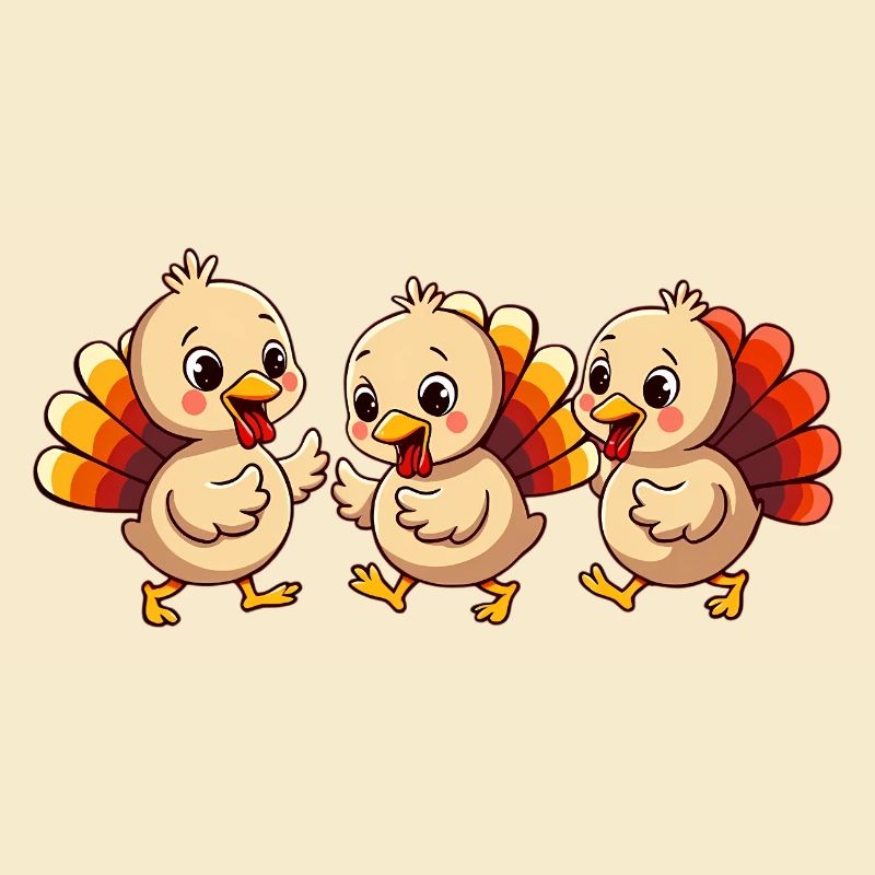 Bébé dinde de Thanksgiving