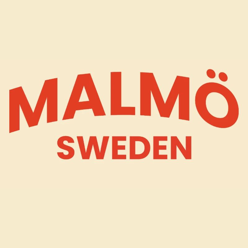 Malmö Rote Typografie