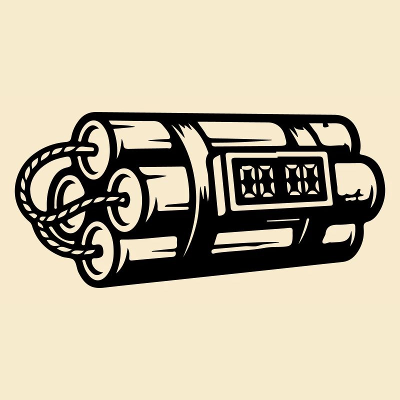 Zeitbombe Sprengstoff Dynamit