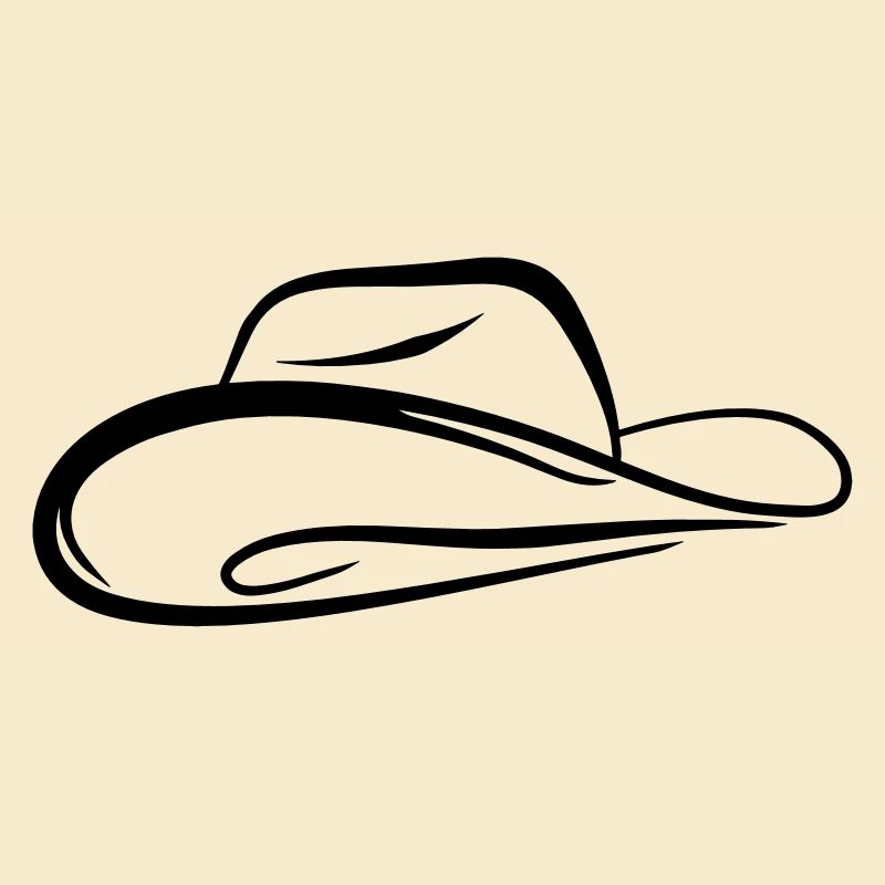 A sketch of a cowboy hat