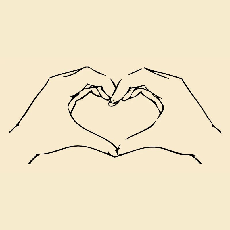 hearthands BFF Freunde Herz Hände Liebe Symbol