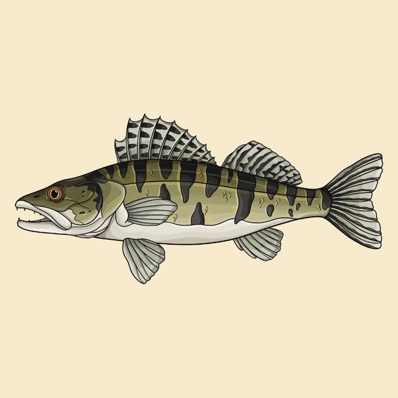 Conception de poissons prédateurs à zanders pour pêcheurs