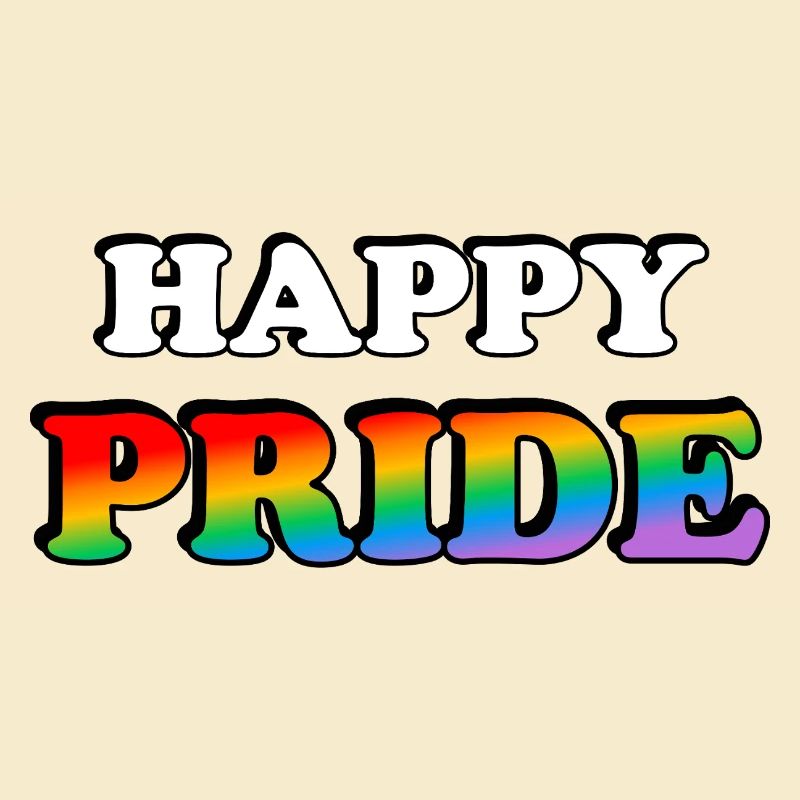 Pride Rainbow Text Design
